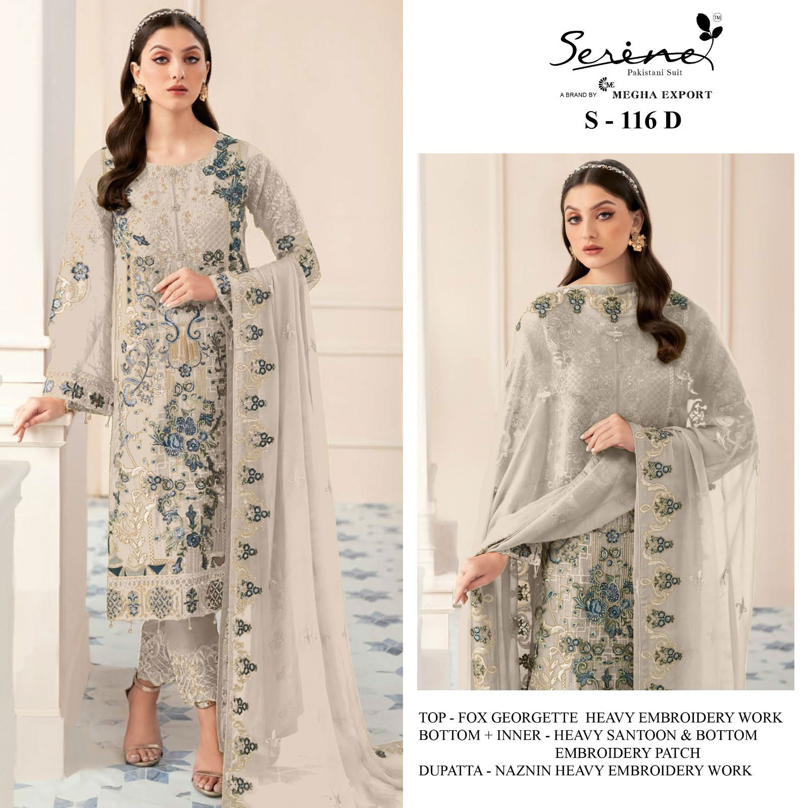 S 116 A To D By Serine Pakistani Suit Collection